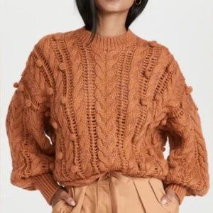 Ulla Johnson Caterina Pullover Sweater in Sienna
